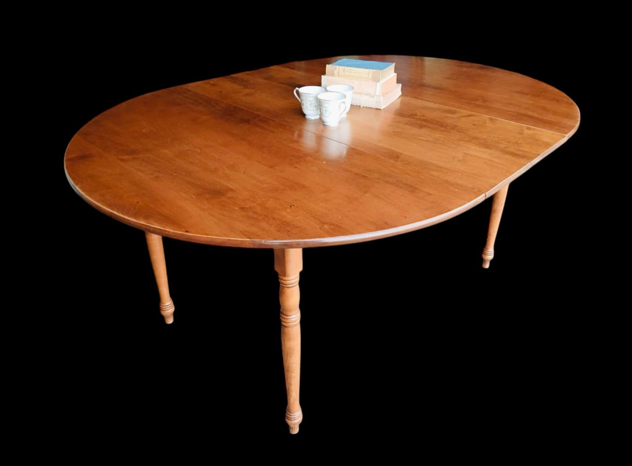 Vintage Tell City Maple 7 Piece Dining Set with Table and Windsor Chairs