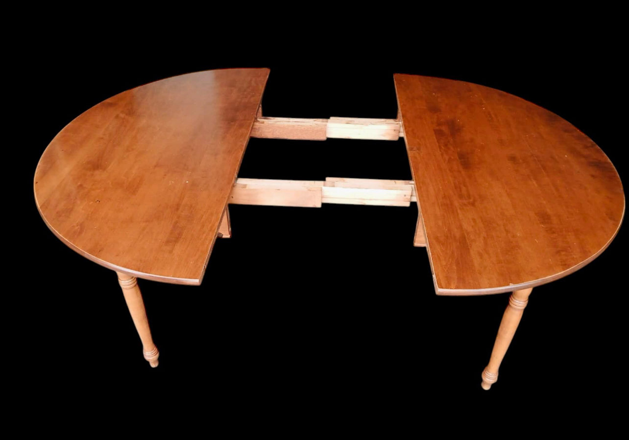 Vintage Tell City Maple 7 Piece Dining Set with Table and Windsor Chairs