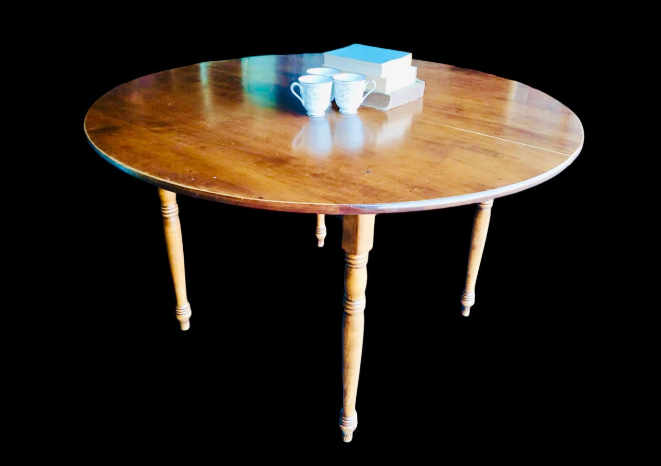 Vintage Tell City Maple 7 Piece Dining Set with Table and Windsor Chairs