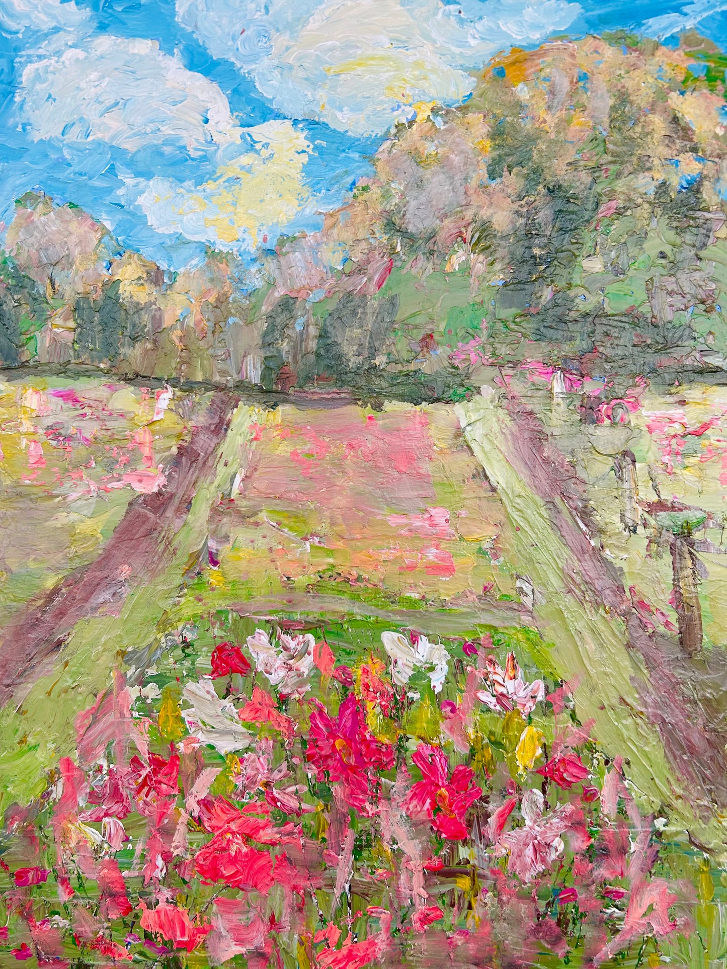 Wildflowers on the Farm 18" x 24"