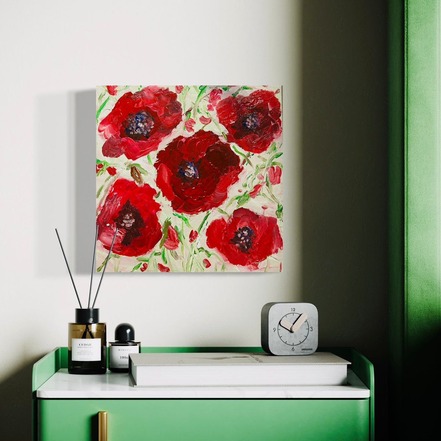 Poppies, No. 1 12" x 12"