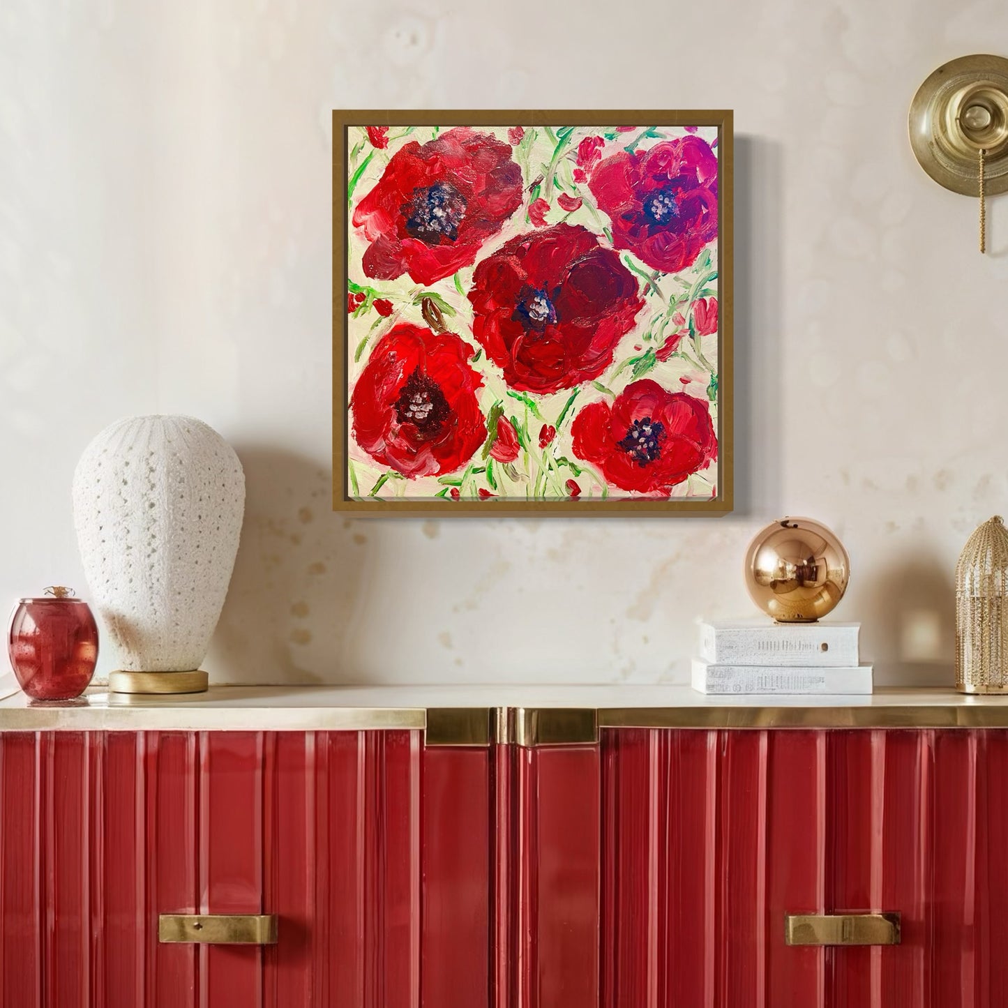 Poppies, No. 1 12" x 12"