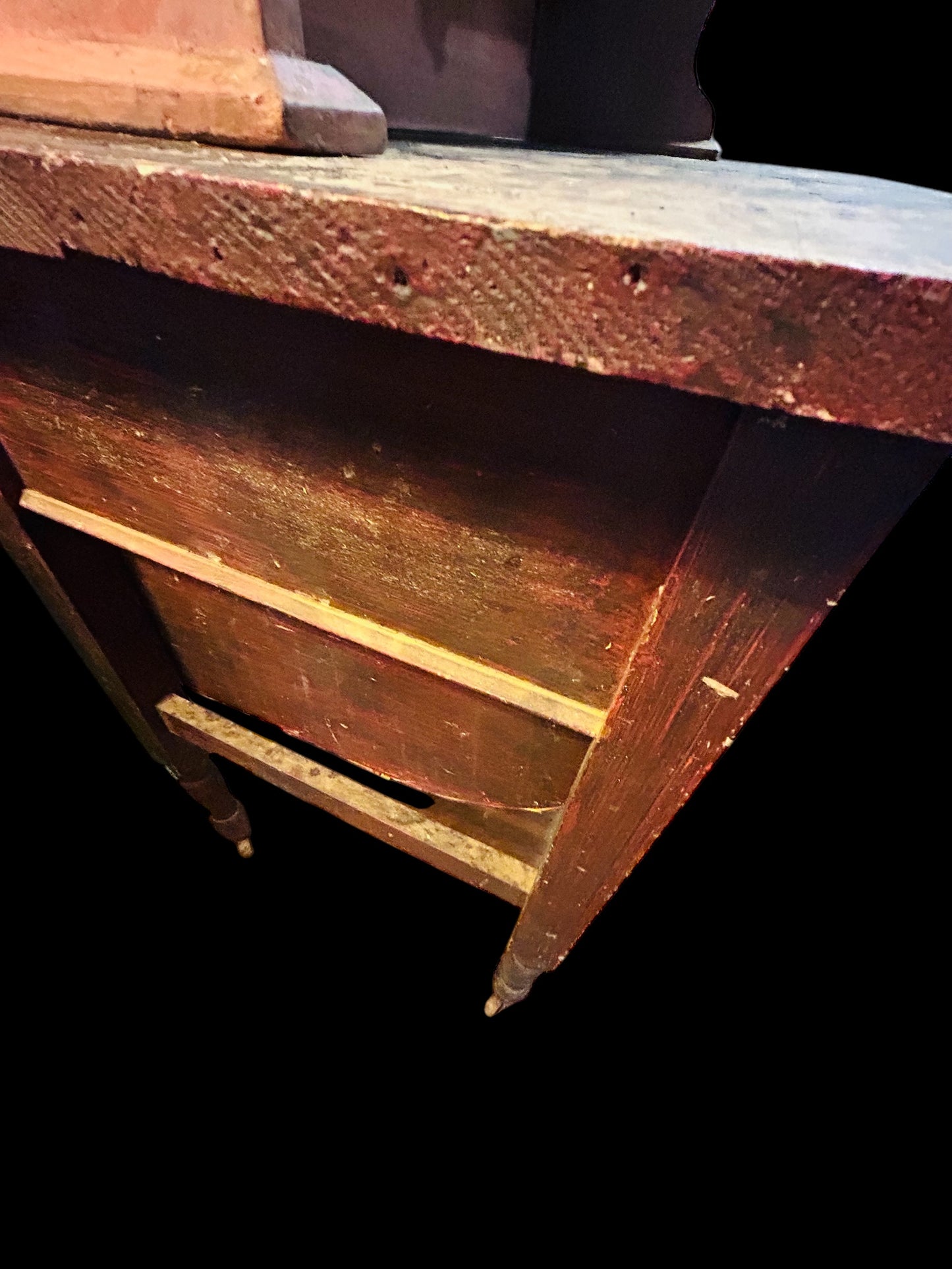 Antique Possum Belly Hoosier Cabinet